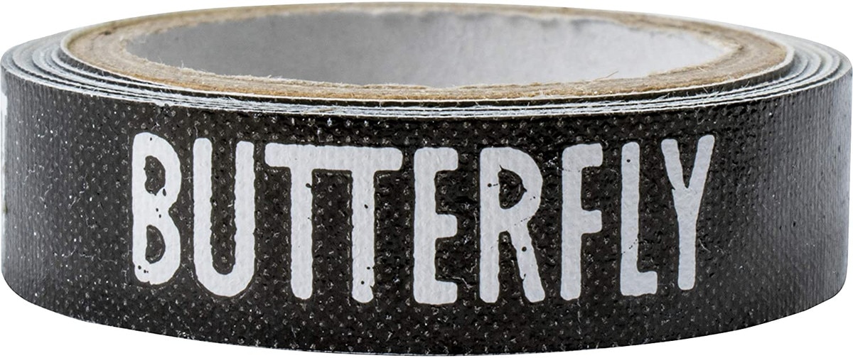 Side Tape Butterfly Black/Magenta 6mm: Butterfly Text Side of Roll